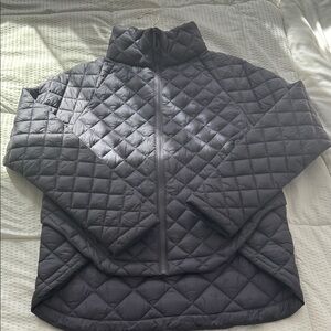 Athleta Charcoal Quilted Jacket